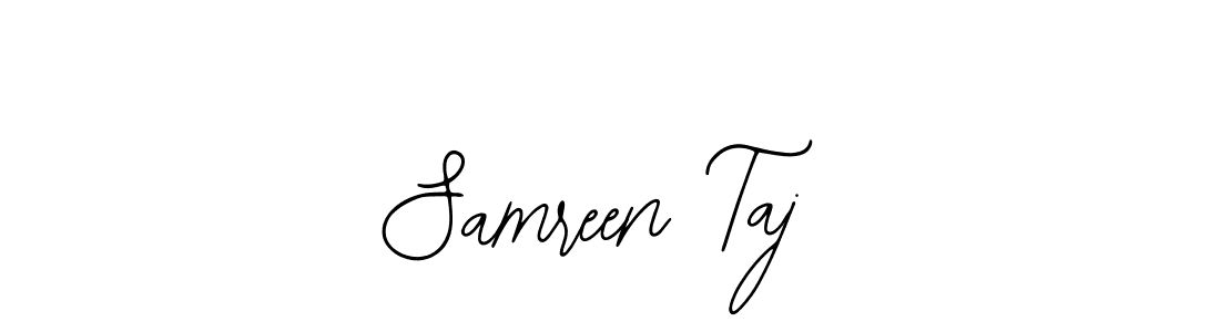 Create a beautiful signature design for name Samreen Taj. With this signature (Bearetta-2O07w) fonts, you can make a handwritten signature for free. Samreen Taj signature style 12 images and pictures png