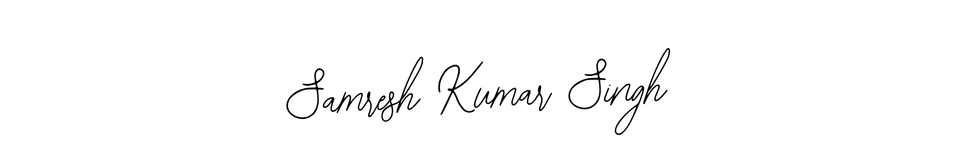 Also we have Samresh Kumar Singh name is the best signature style. Create professional handwritten signature collection using Bearetta-2O07w autograph style. Samresh Kumar Singh signature style 12 images and pictures png