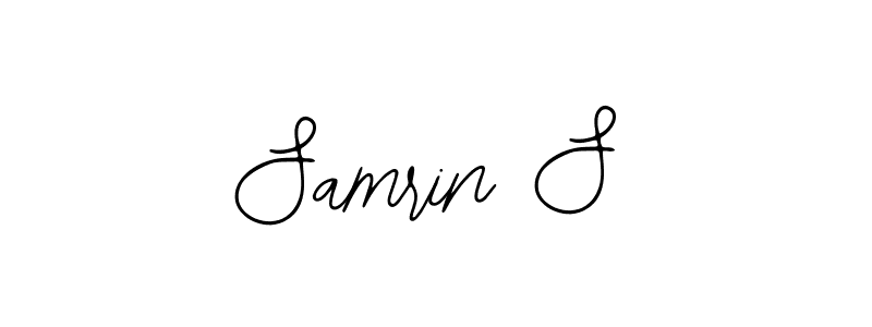 It looks lik you need a new signature style for name Samrin S. Design unique handwritten (Bearetta-2O07w) signature with our free signature maker in just a few clicks. Samrin S signature style 12 images and pictures png