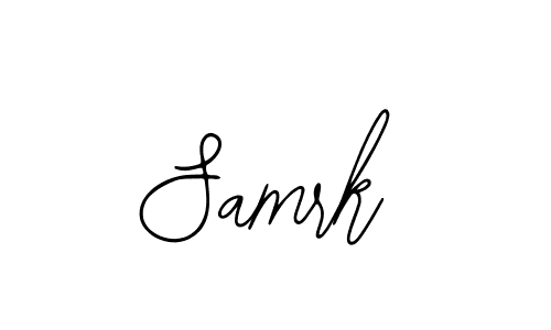 You should practise on your own different ways (Bearetta-2O07w) to write your name (Samrk) in signature. don't let someone else do it for you. Samrk signature style 12 images and pictures png