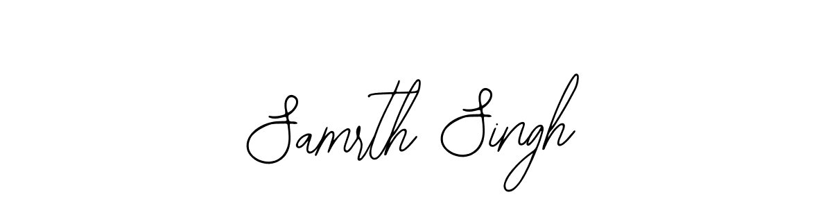 Design your own signature with our free online signature maker. With this signature software, you can create a handwritten (Bearetta-2O07w) signature for name Samrth Singh. Samrth Singh signature style 12 images and pictures png