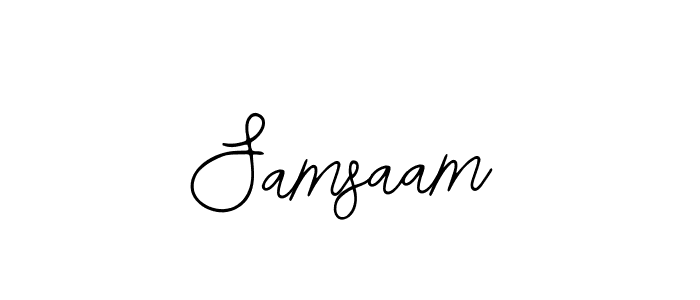 Design your own signature with our free online signature maker. With this signature software, you can create a handwritten (Bearetta-2O07w) signature for name Samsaam. Samsaam signature style 12 images and pictures png