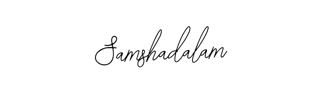 You should practise on your own different ways (Bearetta-2O07w) to write your name (Samshadalam) in signature. don't let someone else do it for you. Samshadalam signature style 12 images and pictures png