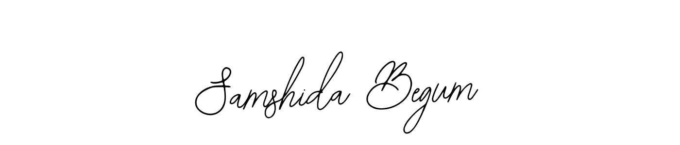 Design your own signature with our free online signature maker. With this signature software, you can create a handwritten (Bearetta-2O07w) signature for name Samshida Begum. Samshida Begum signature style 12 images and pictures png