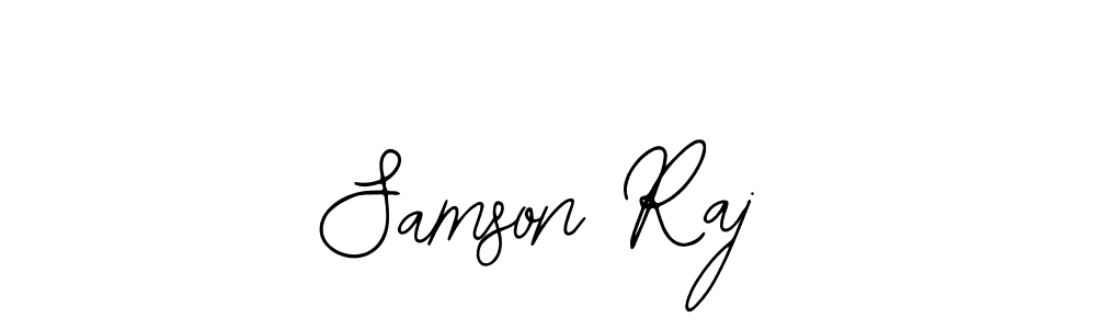 The best way (Bearetta-2O07w) to make a short signature is to pick only two or three words in your name. The name Samson Raj include a total of six letters. For converting this name. Samson Raj signature style 12 images and pictures png