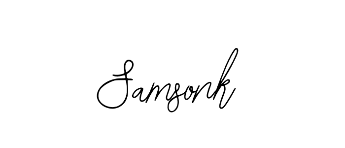 Create a beautiful signature design for name Samsonk. With this signature (Bearetta-2O07w) fonts, you can make a handwritten signature for free. Samsonk signature style 12 images and pictures png