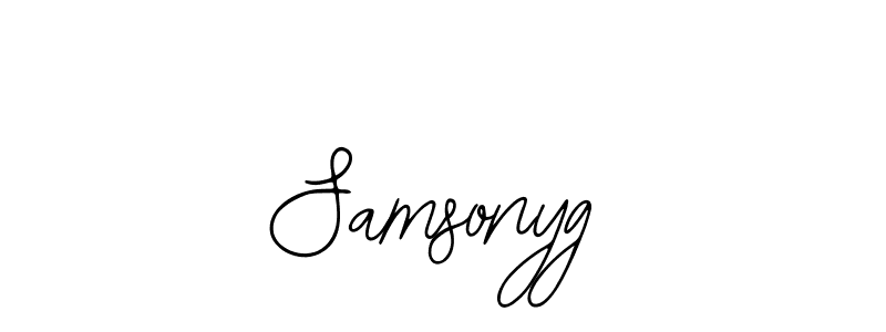 Make a beautiful signature design for name Samsonyg. With this signature (Bearetta-2O07w) style, you can create a handwritten signature for free. Samsonyg signature style 12 images and pictures png
