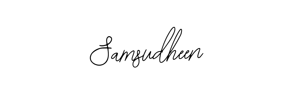 How to make Samsudheen signature? Bearetta-2O07w is a professional autograph style. Create handwritten signature for Samsudheen name. Samsudheen signature style 12 images and pictures png