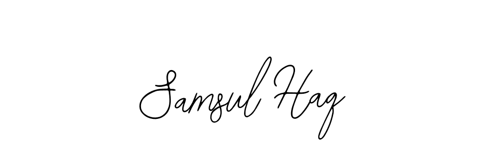 It looks lik you need a new signature style for name Samsul Haq. Design unique handwritten (Bearetta-2O07w) signature with our free signature maker in just a few clicks. Samsul Haq signature style 12 images and pictures png