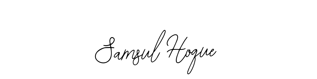 Also we have Samsul Hoque name is the best signature style. Create professional handwritten signature collection using Bearetta-2O07w autograph style. Samsul Hoque signature style 12 images and pictures png