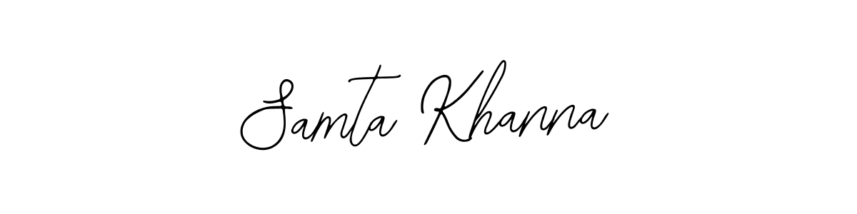 Make a beautiful signature design for name Samta Khanna. With this signature (Bearetta-2O07w) style, you can create a handwritten signature for free. Samta Khanna signature style 12 images and pictures png