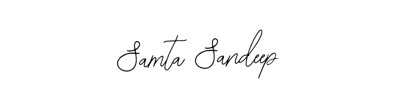 Similarly Bearetta-2O07w is the best handwritten signature design. Signature creator online .You can use it as an online autograph creator for name Samta Sandeep. Samta Sandeep signature style 12 images and pictures png