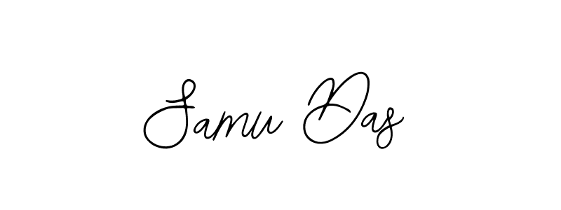 How to make Samu Das name signature. Use Bearetta-2O07w style for creating short signs online. This is the latest handwritten sign. Samu Das signature style 12 images and pictures png