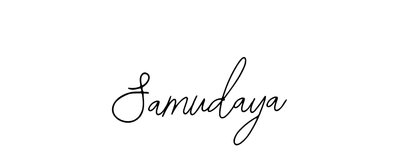 You should practise on your own different ways (Bearetta-2O07w) to write your name (Samudaya) in signature. don't let someone else do it for you. Samudaya signature style 12 images and pictures png
