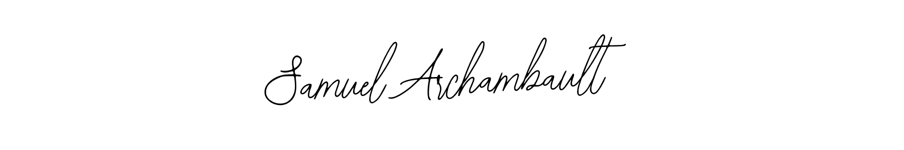 It looks lik you need a new signature style for name Samuel Archambault. Design unique handwritten (Bearetta-2O07w) signature with our free signature maker in just a few clicks. Samuel Archambault signature style 12 images and pictures png