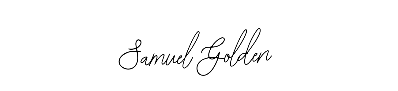 You should practise on your own different ways (Bearetta-2O07w) to write your name (Samuel Golden) in signature. don't let someone else do it for you. Samuel Golden signature style 12 images and pictures png