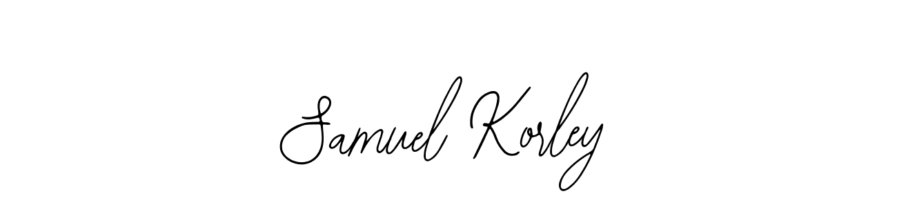 You should practise on your own different ways (Bearetta-2O07w) to write your name (Samuel Korley) in signature. don't let someone else do it for you. Samuel Korley signature style 12 images and pictures png
