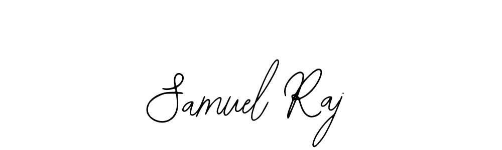 How to make Samuel Raj name signature. Use Bearetta-2O07w style for creating short signs online. This is the latest handwritten sign. Samuel Raj signature style 12 images and pictures png