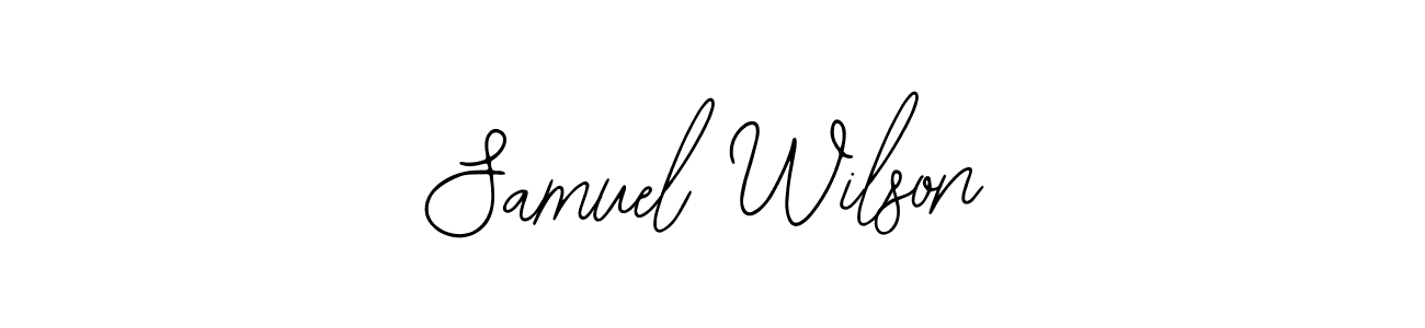How to make Samuel Wilson name signature. Use Bearetta-2O07w style for creating short signs online. This is the latest handwritten sign. Samuel Wilson signature style 12 images and pictures png