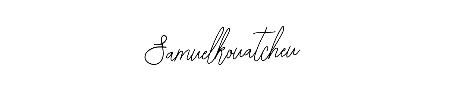 How to make Samuelkouatcheu name signature. Use Bearetta-2O07w style for creating short signs online. This is the latest handwritten sign. Samuelkouatcheu signature style 12 images and pictures png