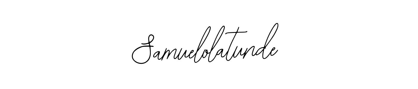 The best way (Bearetta-2O07w) to make a short signature is to pick only two or three words in your name. The name Samuelolatunde include a total of six letters. For converting this name. Samuelolatunde signature style 12 images and pictures png