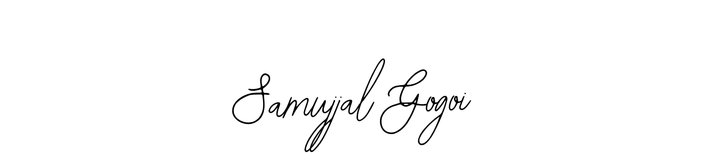 Also we have Samujjal Gogoi name is the best signature style. Create professional handwritten signature collection using Bearetta-2O07w autograph style. Samujjal Gogoi signature style 12 images and pictures png