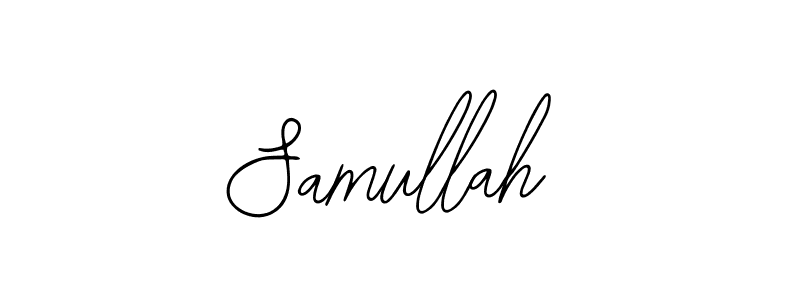 How to make Samullah name signature. Use Bearetta-2O07w style for creating short signs online. This is the latest handwritten sign. Samullah signature style 12 images and pictures png