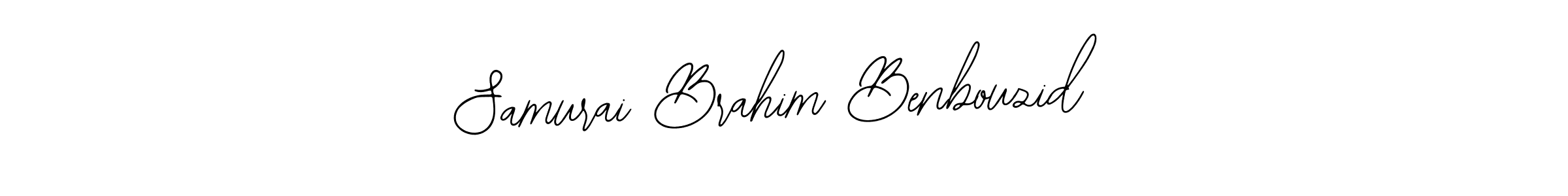Make a beautiful signature design for name Samurai Brahim Benbouzid. With this signature (Bearetta-2O07w) style, you can create a handwritten signature for free. Samurai Brahim Benbouzid signature style 12 images and pictures png