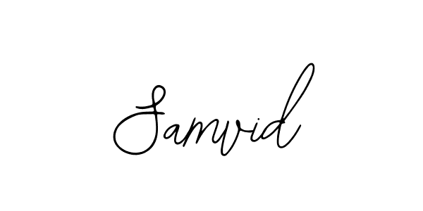 The best way (Bearetta-2O07w) to make a short signature is to pick only two or three words in your name. The name Samvid include a total of six letters. For converting this name. Samvid signature style 12 images and pictures png