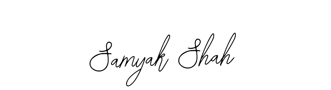 Create a beautiful signature design for name Samyak Shah. With this signature (Bearetta-2O07w) fonts, you can make a handwritten signature for free. Samyak Shah signature style 12 images and pictures png