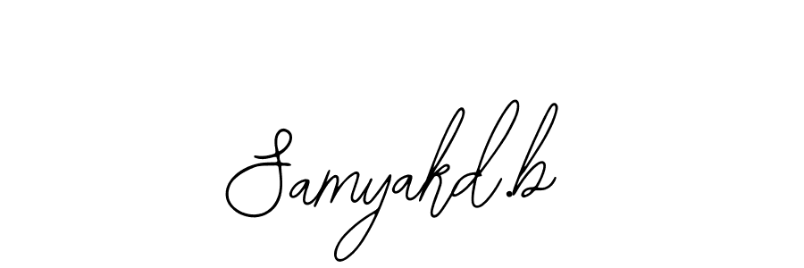 Also You can easily find your signature by using the search form. We will create Samyakd.b name handwritten signature images for you free of cost using Bearetta-2O07w sign style. Samyakd.b signature style 12 images and pictures png