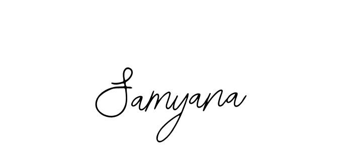 Design your own signature with our free online signature maker. With this signature software, you can create a handwritten (Bearetta-2O07w) signature for name Samyana. Samyana signature style 12 images and pictures png