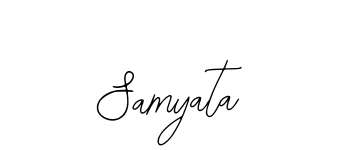 Design your own signature with our free online signature maker. With this signature software, you can create a handwritten (Bearetta-2O07w) signature for name Samyata. Samyata signature style 12 images and pictures png