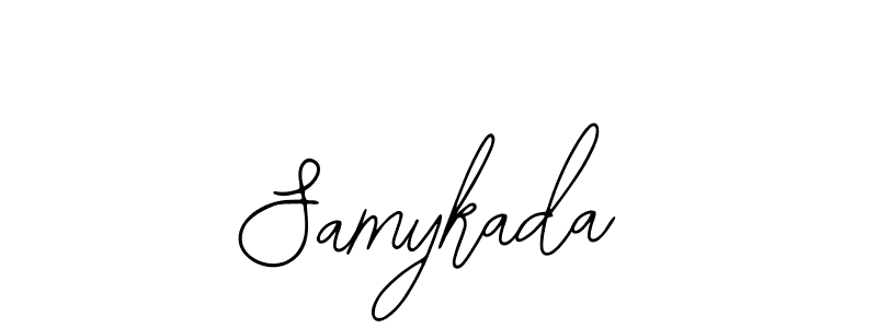 The best way (Bearetta-2O07w) to make a short signature is to pick only two or three words in your name. The name Samykada include a total of six letters. For converting this name. Samykada signature style 12 images and pictures png