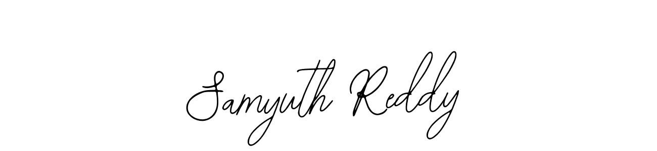 How to make Samyuth Reddy signature? Bearetta-2O07w is a professional autograph style. Create handwritten signature for Samyuth Reddy name. Samyuth Reddy signature style 12 images and pictures png