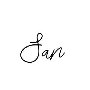 Also we have San name is the best signature style. Create professional handwritten signature collection using Bearetta-2O07w autograph style. San signature style 12 images and pictures png