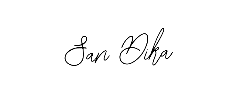 Check out images of Autograph of San Dika name. Actor San Dika Signature Style. Bearetta-2O07w is a professional sign style online. San Dika signature style 12 images and pictures png