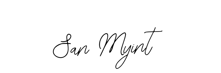 You can use this online signature creator to create a handwritten signature for the name San Myint. This is the best online autograph maker. San Myint signature style 12 images and pictures png