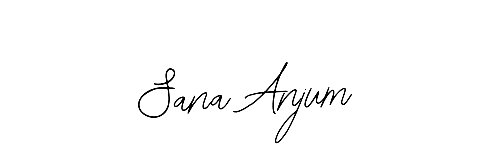 How to make Sana Anjum name signature. Use Bearetta-2O07w style for creating short signs online. This is the latest handwritten sign. Sana Anjum signature style 12 images and pictures png