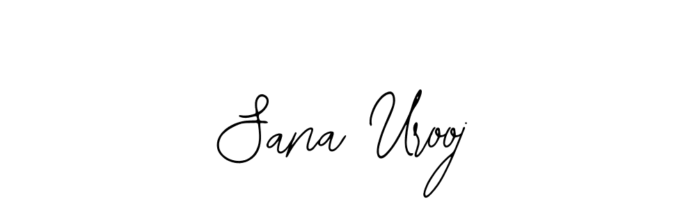 Use a signature maker to create a handwritten signature online. With this signature software, you can design (Bearetta-2O07w) your own signature for name Sana Urooj. Sana Urooj signature style 12 images and pictures png