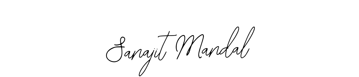 You should practise on your own different ways (Bearetta-2O07w) to write your name (Sanajit Mandal) in signature. don't let someone else do it for you. Sanajit Mandal signature style 12 images and pictures png