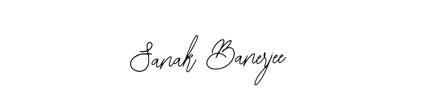 You should practise on your own different ways (Bearetta-2O07w) to write your name (Sanak Banerjee) in signature. don't let someone else do it for you. Sanak Banerjee signature style 12 images and pictures png