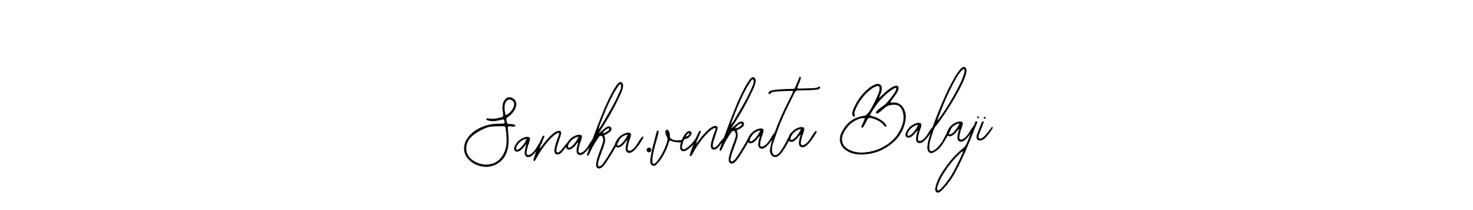 How to make Sanaka.venkata Balaji name signature. Use Bearetta-2O07w style for creating short signs online. This is the latest handwritten sign. Sanaka.venkata Balaji signature style 12 images and pictures png