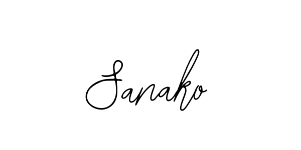 Use a signature maker to create a handwritten signature online. With this signature software, you can design (Bearetta-2O07w) your own signature for name Sanako. Sanako signature style 12 images and pictures png