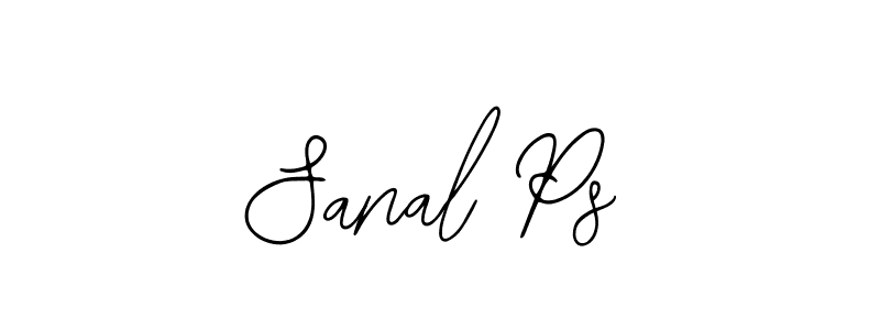 How to make Sanal Ps name signature. Use Bearetta-2O07w style for creating short signs online. This is the latest handwritten sign. Sanal Ps signature style 12 images and pictures png