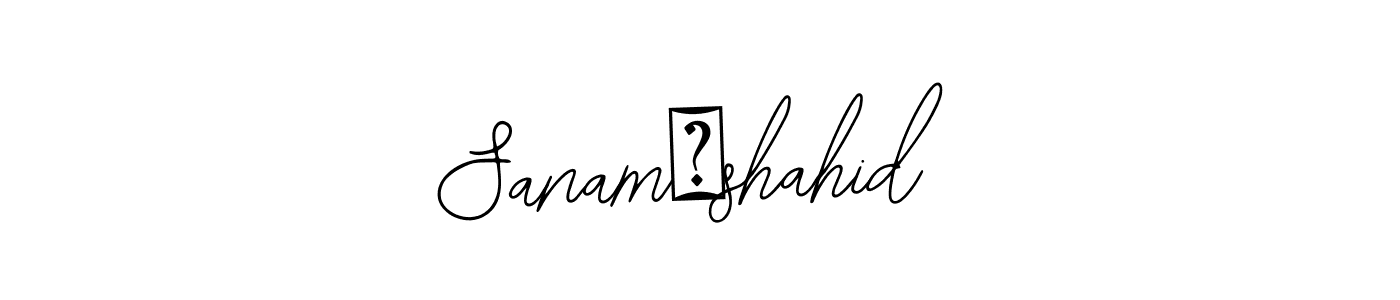 Make a beautiful signature design for name Sanam❤shahid. Use this online signature maker to create a handwritten signature for free. Sanam❤shahid signature style 12 images and pictures png