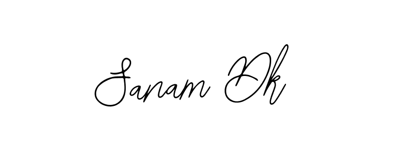 You should practise on your own different ways (Bearetta-2O07w) to write your name (Sanam Dk) in signature. don't let someone else do it for you. Sanam Dk signature style 12 images and pictures png