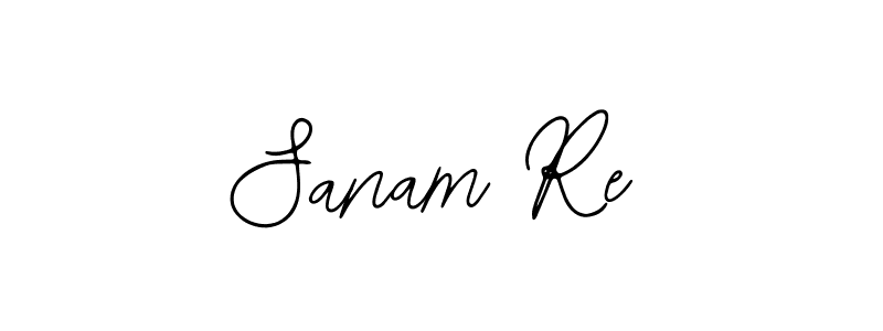 How to make Sanam Re name signature. Use Bearetta-2O07w style for creating short signs online. This is the latest handwritten sign. Sanam Re signature style 12 images and pictures png