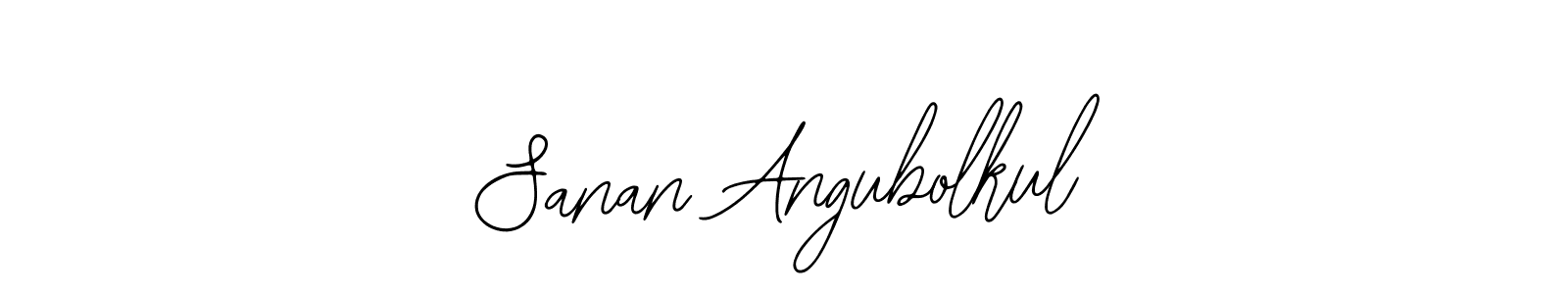 Make a beautiful signature design for name Sanan Angubolkul. Use this online signature maker to create a handwritten signature for free. Sanan Angubolkul signature style 12 images and pictures png