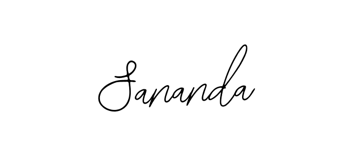 You should practise on your own different ways (Bearetta-2O07w) to write your name (Sananda) in signature. don't let someone else do it for you. Sananda signature style 12 images and pictures png